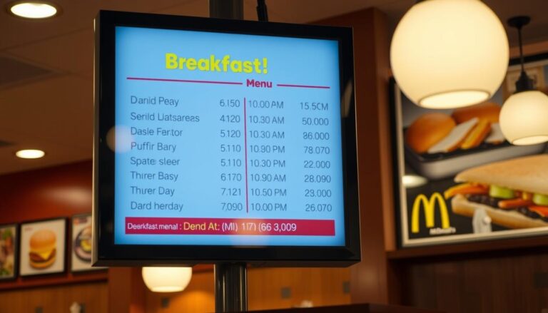 McDonald's Breakfast Menu Hours