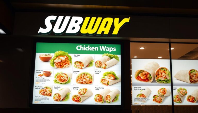 Subway Chicken Wrap menu