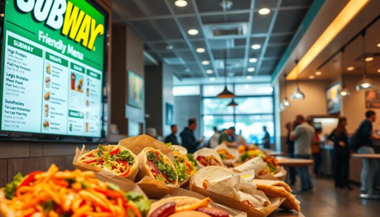 Subway Friendly menu