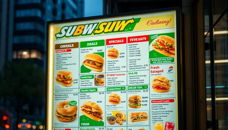 Subway deals menu