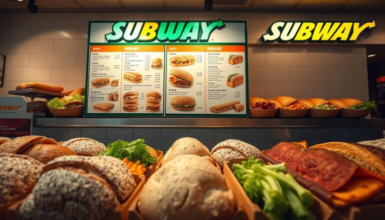 Subway offers menu