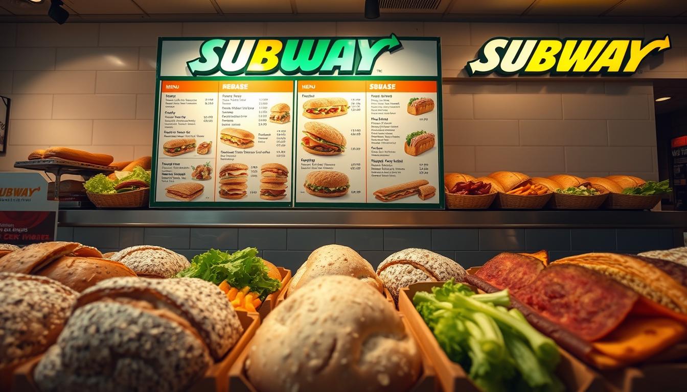Subway offers menu