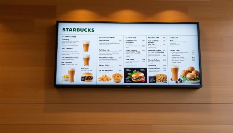 starbucks allergen menu