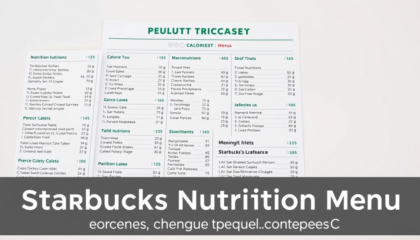 starbucks nutrition menu