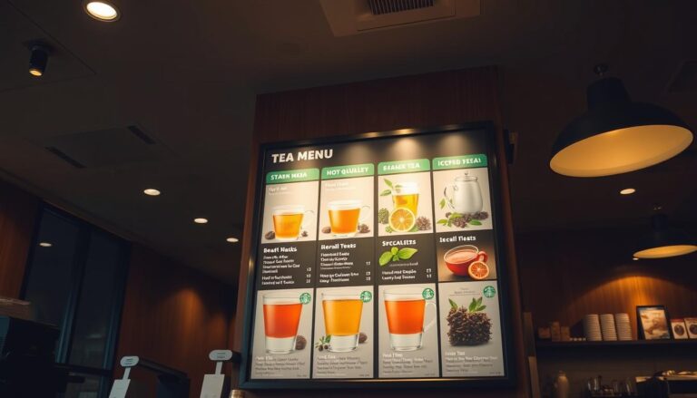 starbucks tea menu